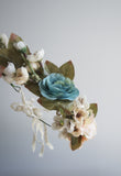 turquoise flower crown