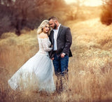 long gray tulle skirt