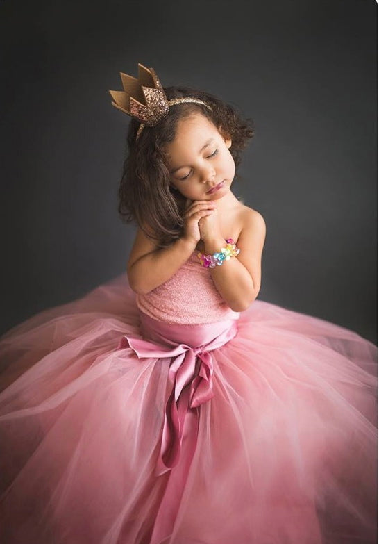 maidenlaneboutique Girls Dusty Rose Tutu Rose Pink Tulle Skirt 7