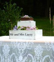 personalized wedding cake stand