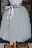 gray bridesmaid dress