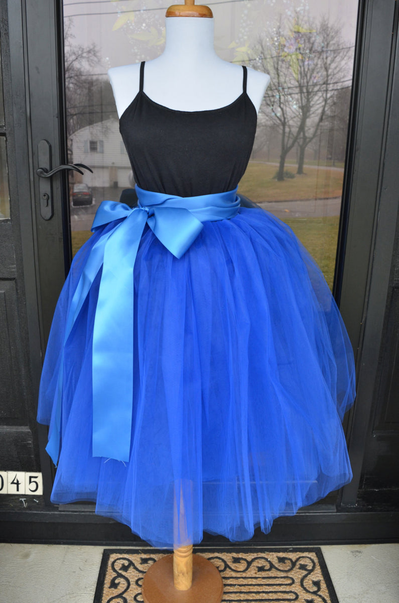 Womens Tutu Royal Cobalt Tulle skirt – maidenlaneboutique