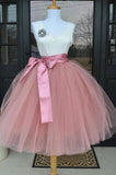 Dusty Rose tulle skirt