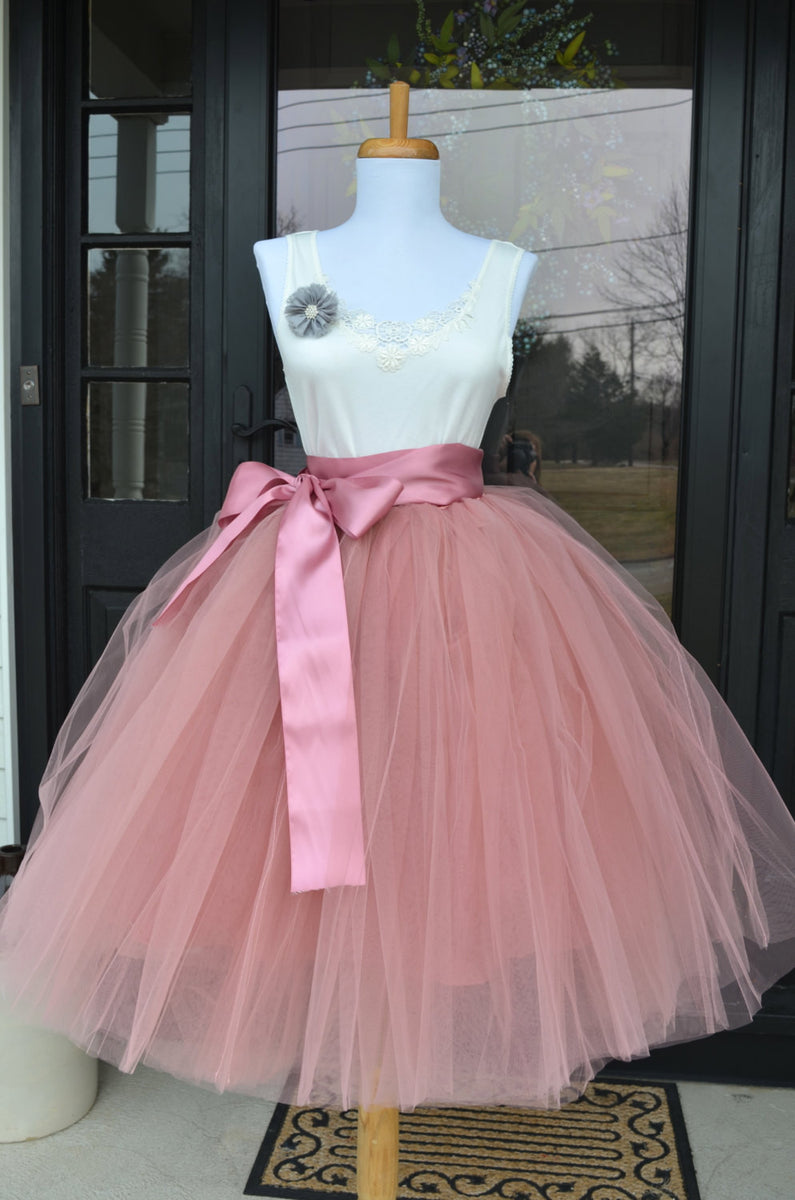 Womens pink top tutu skirt