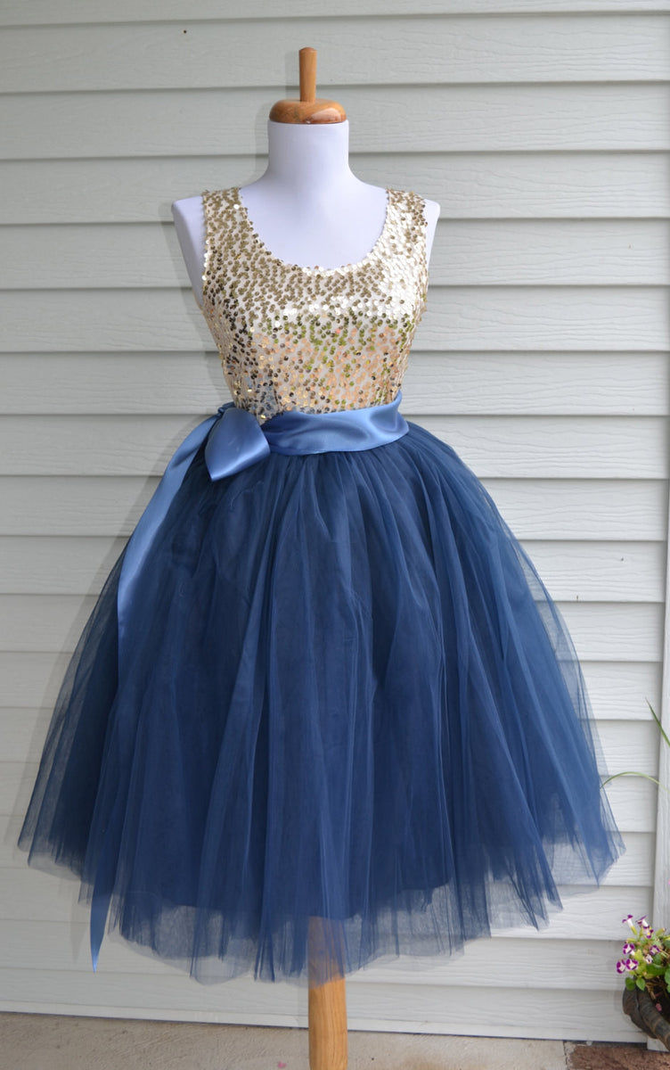 Navy Blue Tutu Tulle skirt S Navy Blue Tutu Tulle skirt S