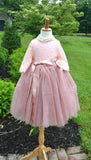 girls dusty rose tulle skirt
