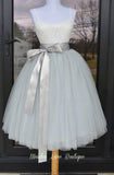 gray tutu tulle skirt
