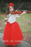 red tutu dress