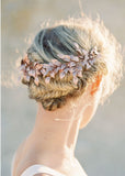 Rose Gold bridal headpiece