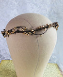 gold wedding tiara