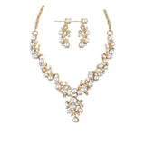 Rhinestone Bridal Necklace Errings set