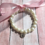 flower girl pearl bracelet