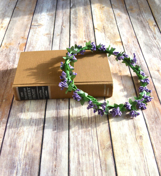 flower crown lavender Lavender Lilac Flower Crown Halo adult