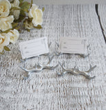 antler place card holders