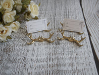 antler place card holders