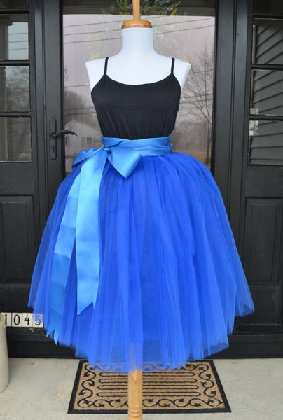 Womens Tutu Royal Cobalt Tulle skirt XXL Womens Tutu Royal Cobalt Tulle skirt XXL