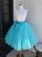 turquoise tutu skirt