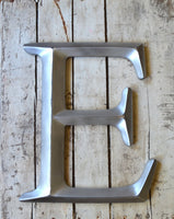 silver monogram wall letter