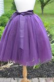 purple flower girl dress
