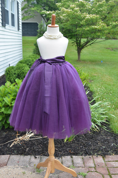 Purple Tutu Tulle skirt maidenlaneboutique