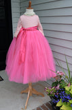 fuchsia pink tulle skirt