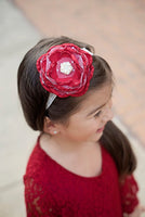 girls red lace christmas dress