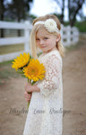 Ivory Lace Flower Girl Dress