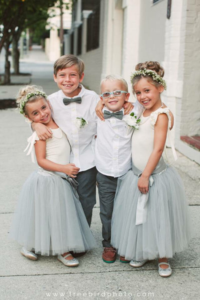 Handmade Princess Grey Flower Girl Grey Evening Gown With Beaded Flowers,  Sweep Train, Ruffles, And Tulle Skirt Perfect For Pageants, Parties, Or  Special Occasions From Verycute, $48.98 | DHgate.Com