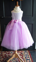 girls lavender tulle skirt