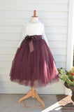 eggplant purple tulle skirt
