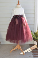 plum purple tutu skirt