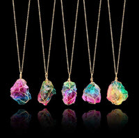 Rainbow crystal necklace